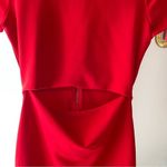 EXPRESS  Cut Out Mini Cocktail Dress -‎ Red Photo 2