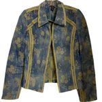 Blue & green flower design blazer​ Size XS Photo 3