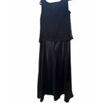 Navy Sparkle and Satin Gown Photo 1