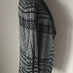 Smartwool  Avion Ridge Pattern Geometric Wool Sweater Cardigan Black Gray Medium Photo 7