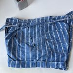 American Eagle Striped Jean Womens Shorts Size 6 Y2K Coastal Preppy Paperbag Photo 3