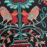 Verte Skirt Sz Small Boho Bohemian Festival Tribal Embroidered Mini Earthy Black Photo 7