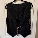 111 Main Festive Black Holiday Christmas 🎄 Vest Size 1X Photo 2