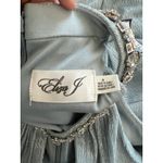 Eliza J NEW  Halter neck Light Blue metallic keyhole‎ dress maxi gown formal Photo 9