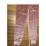 None Regina George Cool Mom Y2K Pink Velour Track Pants Pockets‎ Elastic Waist Medium Photo 2