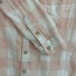 SO  Pink and Creamy White Plaid Button Down Shirt Size S NWOT Photo 3
