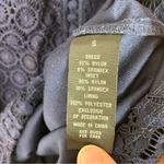 A Byer A. Byer Navy Lace Sleeveless Shift Dress Nylon Spandex Womens Small Photo 3