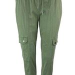 Banana Republic Women's Green Mid Rise Drawstring Cargo Jogger Sweat Pants Sz XS Photo 0