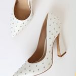 Schutz  Belmira White Stud Leather Pumps wedding bride Photo 3