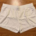 Old Navy Women's Shorts Linen Blend Pockets Pull On White XXL NWT Photo 0