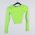 David Koma Crystal Rhinestone Jewel Diamond Buckle Ruched Long Sleeve Knit Top S Photo 3