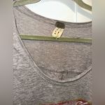 We The Free Free People Rare Silver Sequin Sleeve Graphic Eagle Tee Photo 7