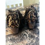 Beast Fashion  Fringe V Cut Leopard Boots Photo 6