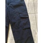 TNA Cargo Pants Womens 10 Black Utility Pockets 100% Cotton Relaxed Straight Leg Photo 1
