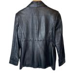 Caslon Vintage Leather Jacket Black Photo 5