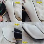 Fabrizio Viti Daisy white open toe sandals chunky heel pumps sz 38= US 7.5/8 Photo 7