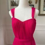 Revelry Hot Pink Tulle Formal Gown Removable Straps $200 4 Pink Photo 2