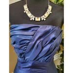 Jordan Brand Strapless Formal Maxi Dress Size 8 Blue Photo 1