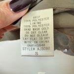 Everly ‎ Satin Shoulder Ruffle Full-Zip Bomber Jacket Army Green Size Small Photo 7