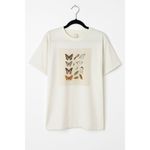 Fruit of the Loom Vintage Butterfly Graphic Tee White Cotton T-Shirt SZ XL Photo 2