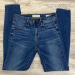 PacSun Distressed Ankle Jeggings Blue Jeans with Distressed Pantlegs Size 25 Photo 0