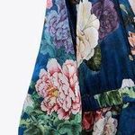 ZARA NWT Satin Effect Short Jumpsuit Floral Print Photo 8