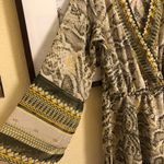 Blue Island  Boho Dress/Beach Cover with Gold accents and beaded tassels S Photo 4