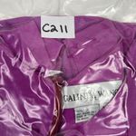 Vtg 90s Galinda Wang Size M Dress Silk Womens Fuchsia Pink Sleeveless Ruffle Hem Size M Photo 9