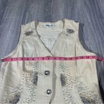 West 36th Embellished Cream Vest; Large Women’s White Photo 3