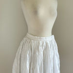 J.Crew  White linen pleated mini skirt  Photo 0