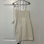 Rebecca Taylor  Pinstriped Tie-Detail Dress Photo 4