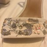 Floral Embroidered Block Heels Size 7 Photo 4