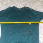 Lavish  green short sleeve sweater top blouse shirt button detail size XL Photo 5