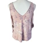American Eagle  Soft & Sexy Cold Shoulder Tie Dye Flowy Tank Top Photo 2