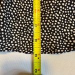 Mi Ami Black White Polka Dot Wrap Midi Dress Flutter Sleeve Tie‎ Waist XL # Photo 9