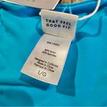 l*space L* Rocky Classic Bikini Bottoms Satin Shine Cyan Blue Large L SHRCC24 Swim Photo 5