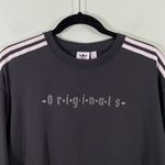 Adidas Originals Women's Grey Oversized Short Sleeve Graphics Tee Size S Photo 1