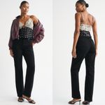 Abercrombie & Fitch  Curve Love High Rise 90s Relaxed Jean Black Photo 1