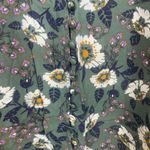 Free People  Magic Mystery Tunic Dress Size S Green Moody Floral Boho Bell Sleeve Photo 9