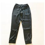 Spanx ✨ High Waisted Satin Jogger Black Trouser Sz Medium Pants✨ Photo 2