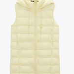 ZARA NWT  PACKABLE WATER REPELLENT VEST BLOGGERS FAV YELLOW SMALL Photo 5