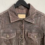 SCULLY Genuine Leather Brown Vintage Look Distressed Topstitch Leather Jacket Size undefined Photo 8