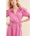 Anthropologie Current Air Puff Sleeve Wrap Dress Sz. L Photo 1