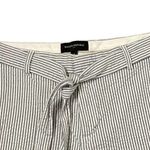 Banana Republic Seersucker Shorts Size 4 Blue White Stripe Belted Stretch 30X3.5 Photo 1