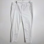Talbots  Flawless Slim Ankle White‎ Jeans Size 16 Petite Photo 1