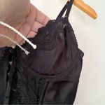 SAVAGE X FENTY lace tie up corset Teddy SIZE SMALL goth‎ witchy whimsigoth Black Photo 3