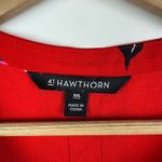 41 Hawthorn Floral Sleeveless Blouse Size XXL Red Multicolor Lightweight Office Photo 5