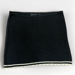 Moda International Silk  Knit Cashmere Mini Skirt Black   Size Small Photo 0