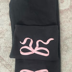 Edikted  Black Pants with Pink Bow Details Photo 0