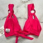 BECCA by Rebecca virtue Becca Rebecca Virtue Grapefruit Pink Halter Bikini Top Skylar Ring Size S New Photo 3